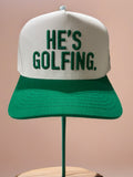 He’s Golfing canvas hat CC brand