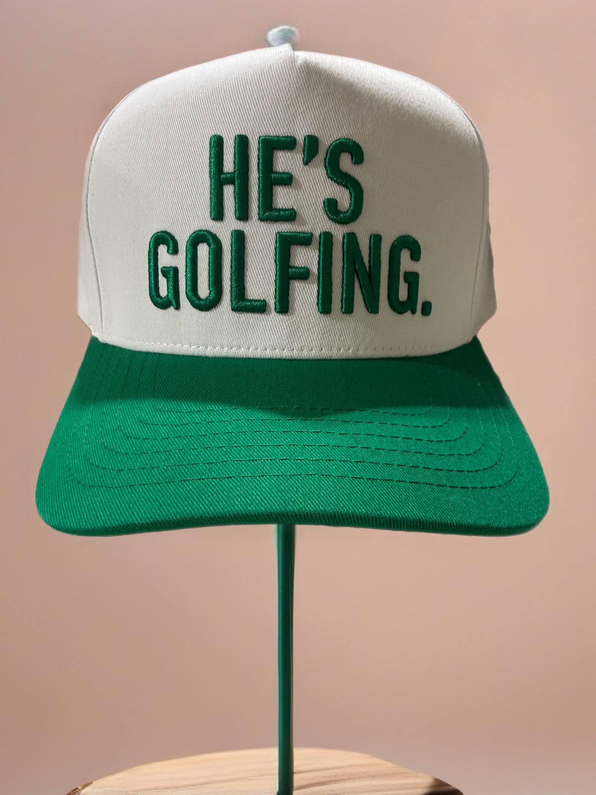 He’s Golfing canvas hat CC brand