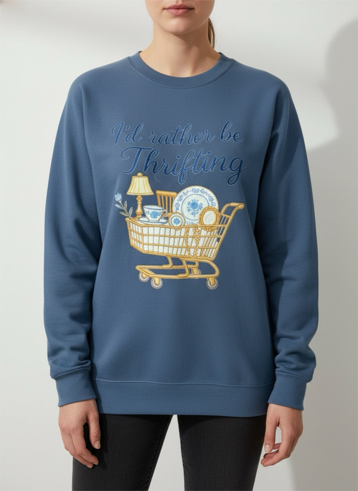I’d rather be Thrifting sweatshirt