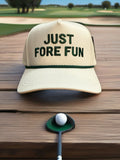 Just Fore Fun CC Brand Canvas Hat