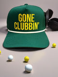 Gone Clubbin’ Embroidered CC Brand canvas hat with rope design