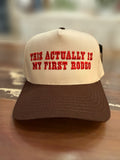 This Actually is my First Rodeo, CC Brand canvas 2 tone hat