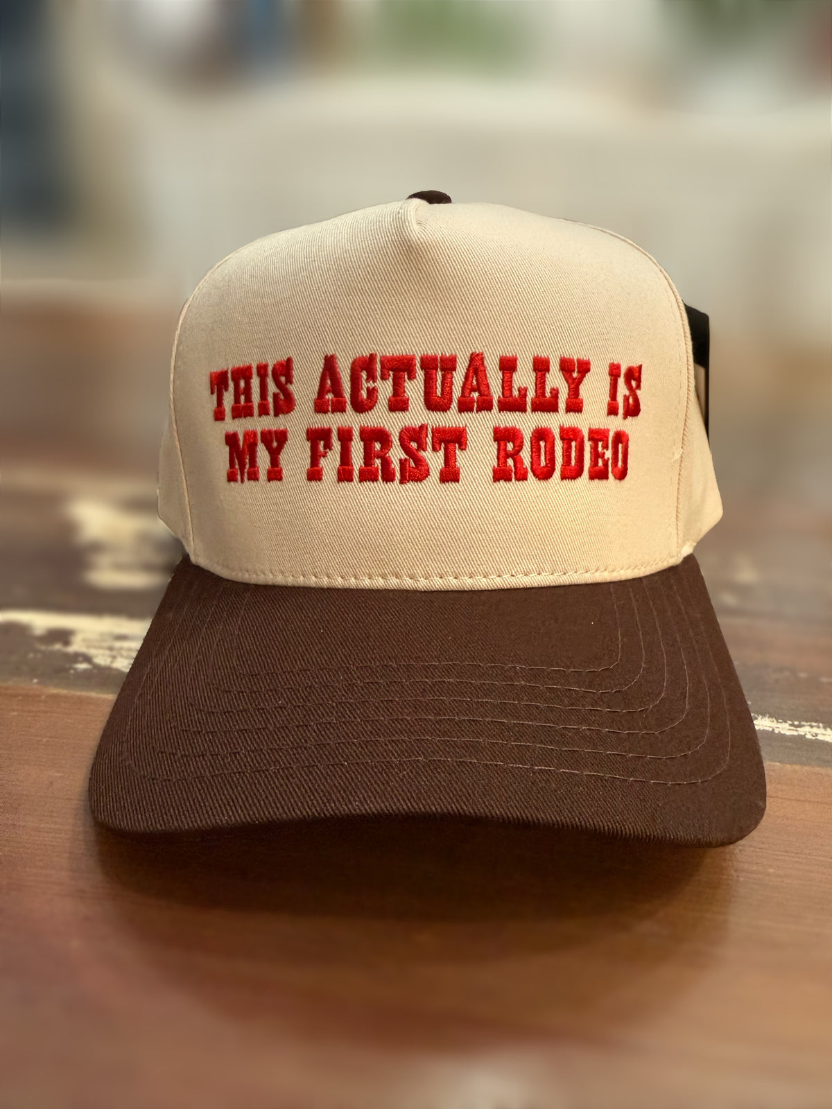 This Actually is my First Rodeo, CC Brand canvas 2 tone hat