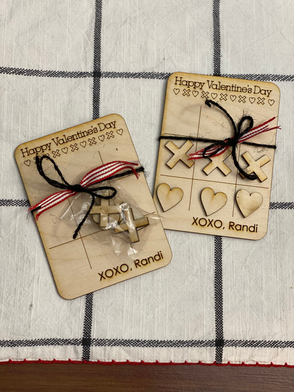 Valentine’s Day Card, Personalized Tic Tac toe, Happy Valentines Day, gift ideas