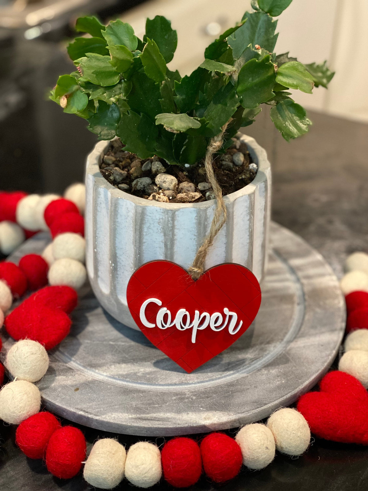 Valentine name tags, Valentine hearts, gift tags