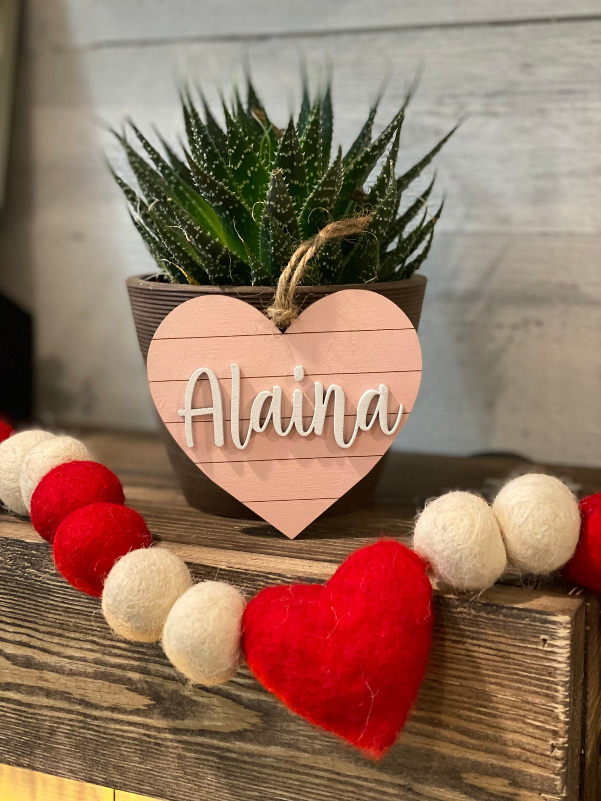 Valentine name tags, Valentine hearts, gift tags