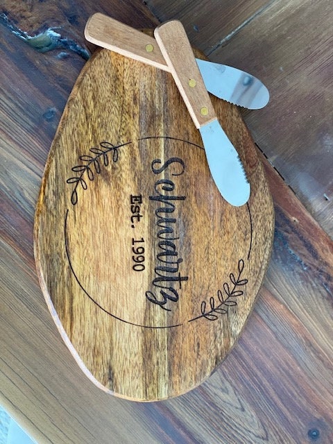 Charcuterie Board, Personalized, bridal shower gift, birthday gift, welcome gift, cheese & crackers