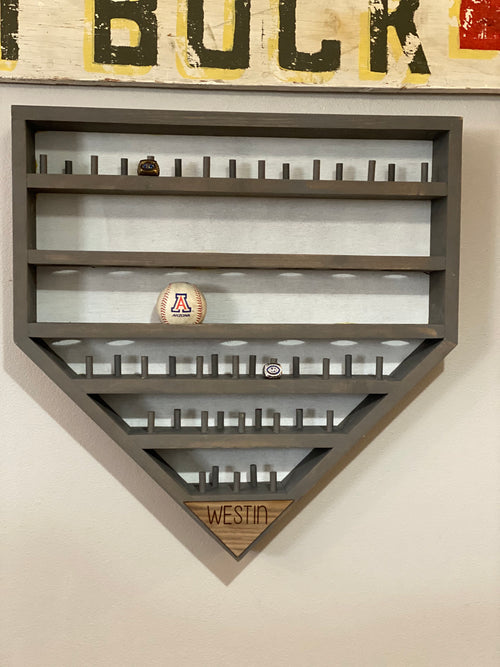Baseball ring & Baseball Holder, Homeplate ,Personalized
