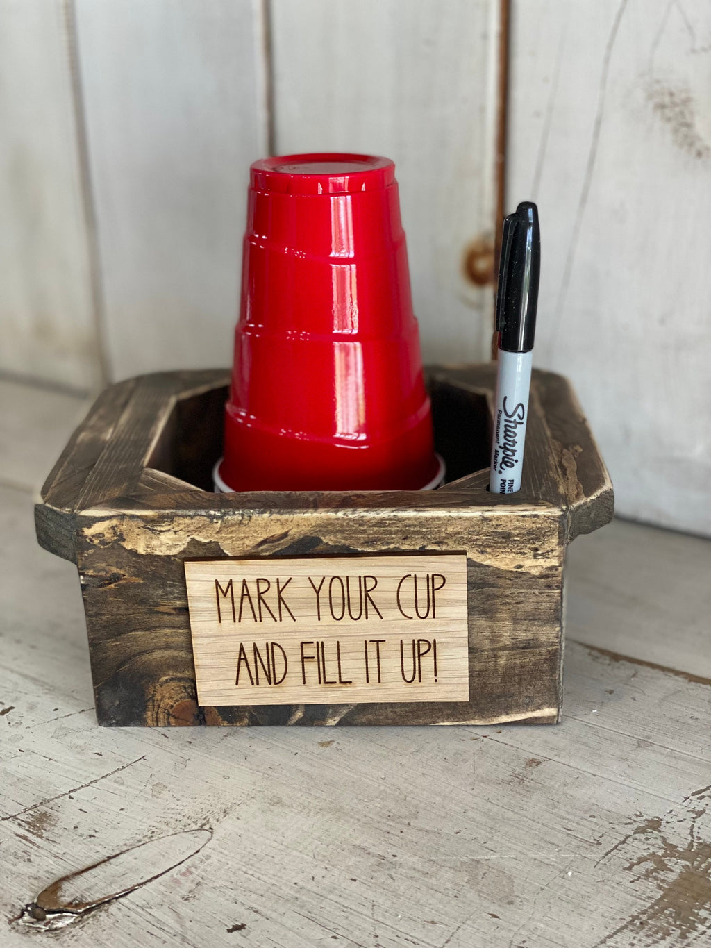 Solo cup and pen caddy, BBQ, parties, Gift Ideas