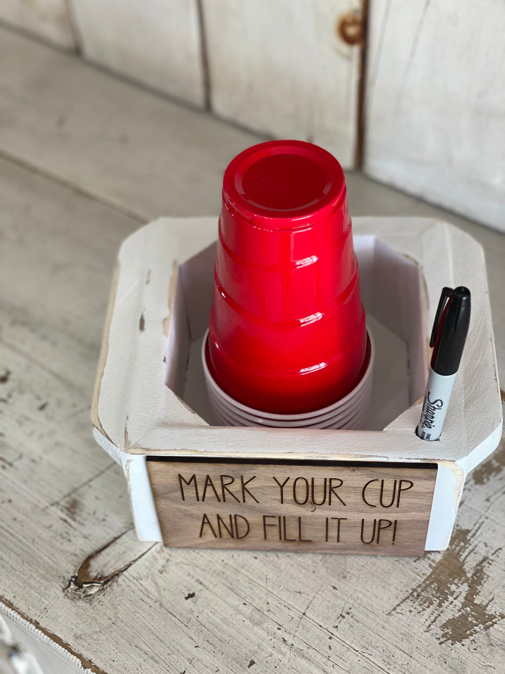 Solo cup and pen caddy, BBQ, parties, Gift Ideas