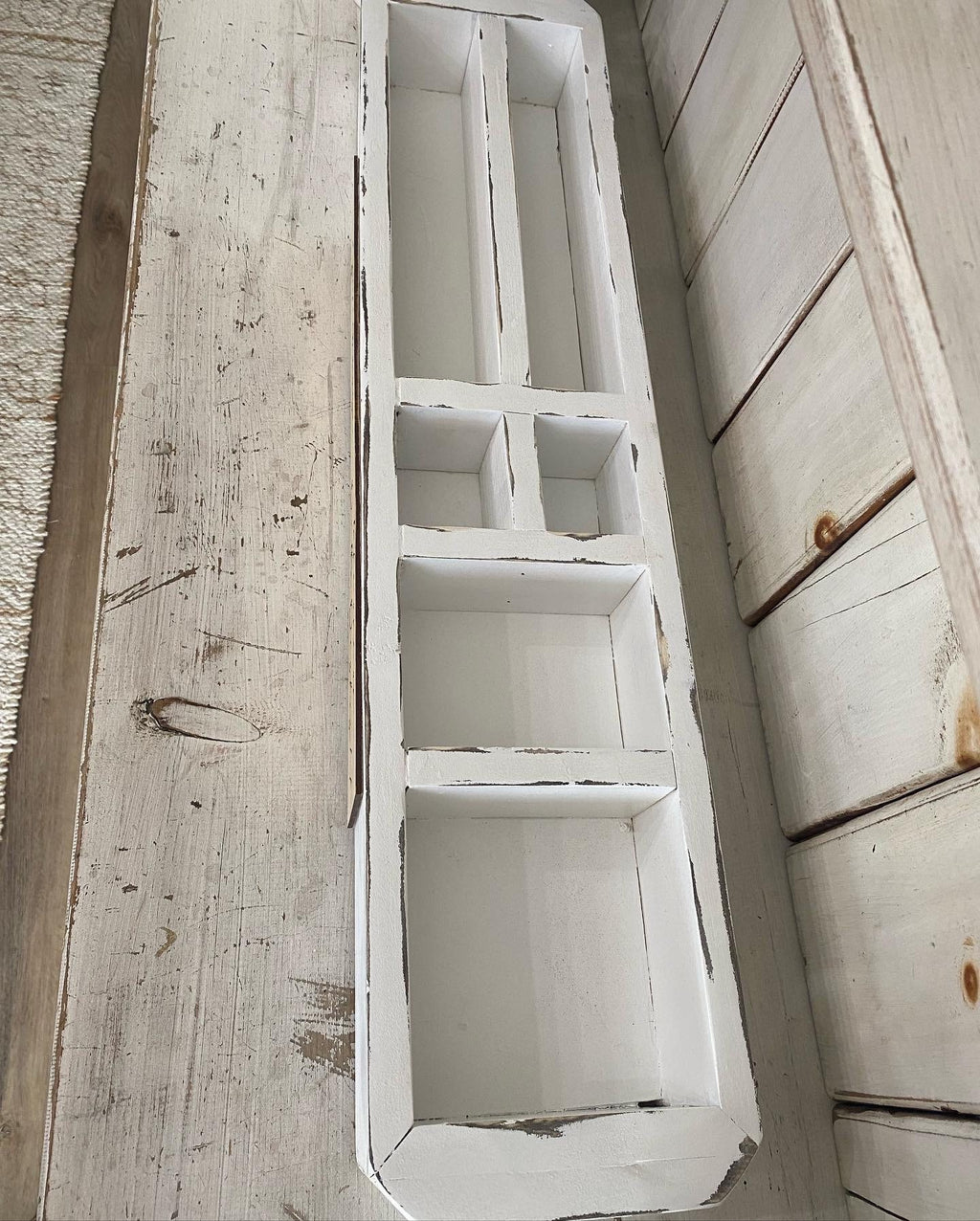 Kitchen Caddy, Party Utensil Caddy, Plate, Solo Cup and Utensil Holder , BBQ Organizer, Wood Storage Box, Gift Ideas