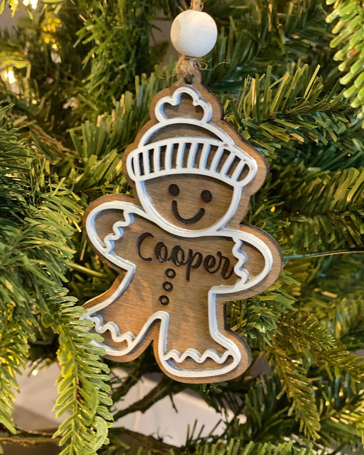 Gingerbread Boy & Girl personalized Ornament/ Christmas Ornament