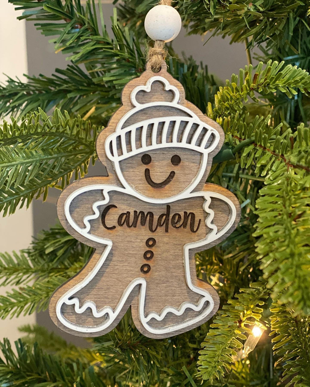 Gingerbread Boy & Girl personalized Ornament/ Christmas Ornament