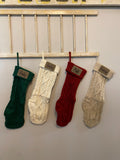 Christmas Stocking/ 18” cable knit Christmas Stocking / personalized